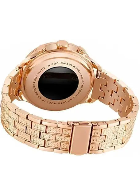 SQUL Gen 9 Diamond Strap HD Display Smartwatch, Rose Gold Strap Design for Both Men and Women. Enjoy The Convenience of Dual Straps - Squl Tech 