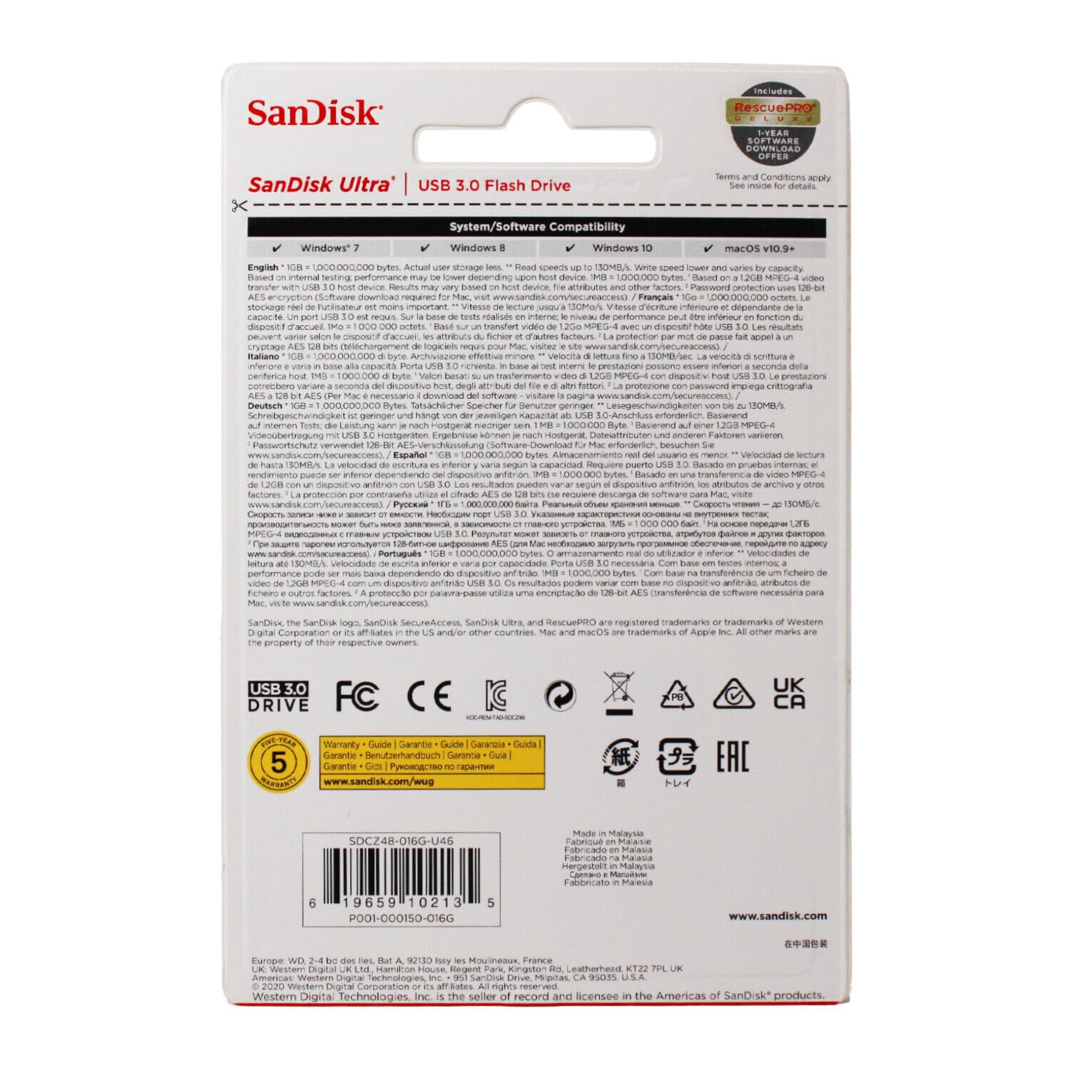 SanDisk Ultra 64 GB USB 3.0 Pen Drive (SDCZ48-064G-135/SDCZ48-064G-UAM46, Black) - Squl Tech 