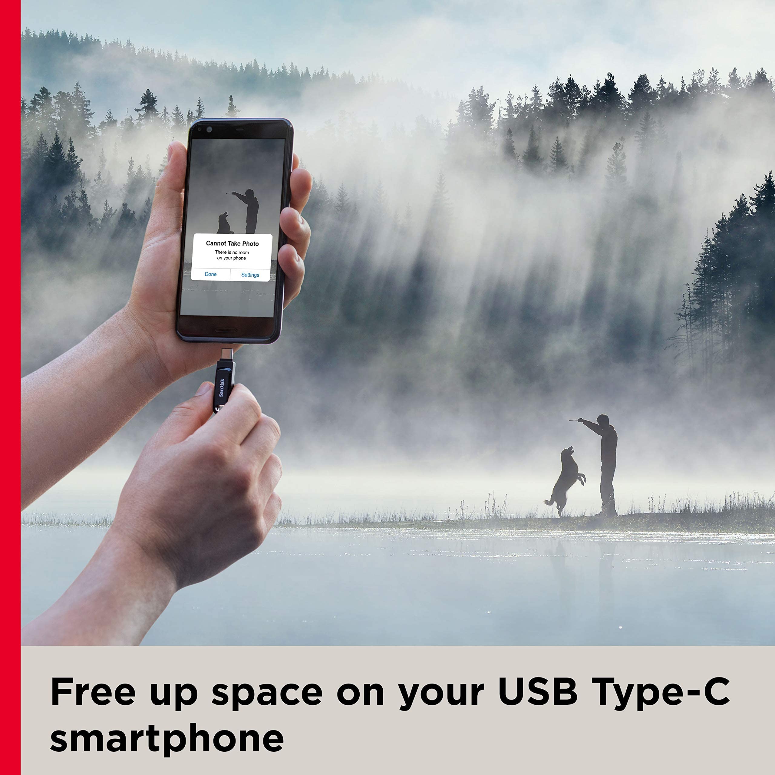 SanDisk Ultra Dual Drive Go usb3.0 Type C Pendrive for Mobile (Black, 64 GB, 5Y - SDDDC3-064G-I35) - Squl Tech 